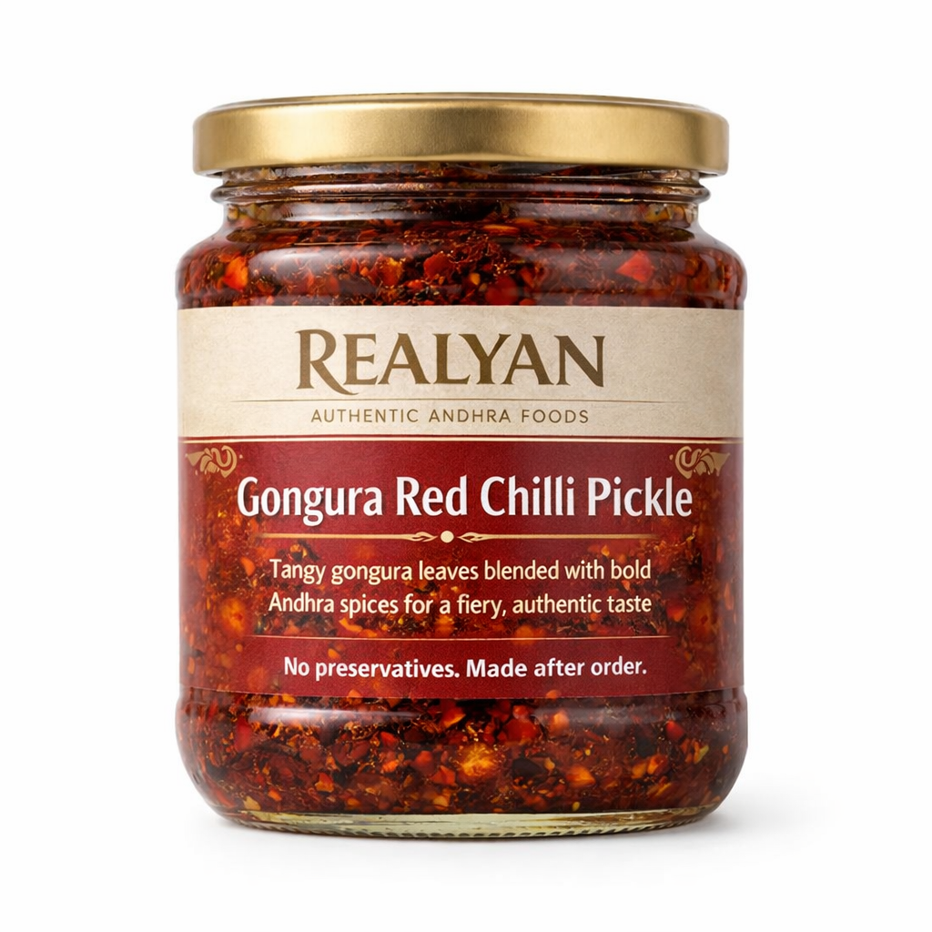 Realyan Gongura Red Chilli Pickle